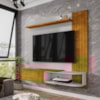 Painel Suspenso Tv 55 Pol 138 cm Paraty Naturalle Off White BECHARA
