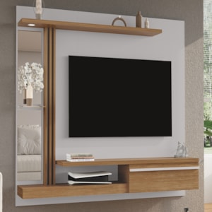 Painel Suspenso Tv 55 Pol 160 cm Denver Off White Cinamomo BECHARA