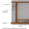Painel Suspenso Tv 55 Pol 160 cm Denver Off White Naturalle BECHARA