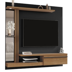 Painel Suspenso Tv 55 Pol 160 cm Denver Preto Cinamomo BECHARA