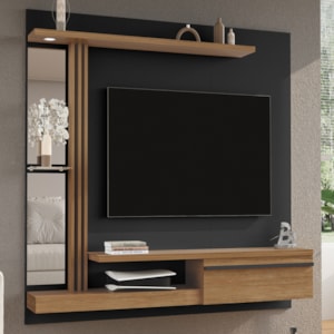 Painel Suspenso Tv 55 Pol 160 cm Denver Preto Cinamomo BECHARA