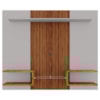 Painel Suspenso Tv 55 Pol 163 cm Atlas Off White Naturalle BECHARA