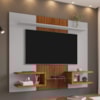 Painel Suspenso Tv 55 Pol 163 cm Atlas Off White Naturalle BECHARA