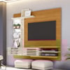 Painel Suspenso Tv 55 Pol 182 cm Frizz Supreme Cinamomo Off White MADETEC