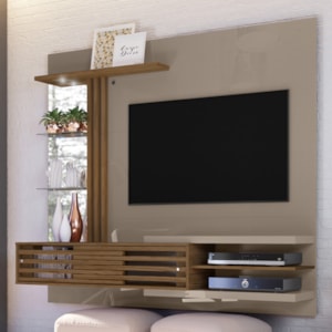 Painel Suspenso Tv 55 Pol 182 cm Frizz Supreme Fend Naturale MADETEC