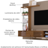 Painel Suspenso Tv 55 Pol 182 cm Frizz Supreme Fend Naturale MADETEC