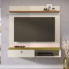 Painel Suspenso Tv 55 Pol 1P 141 cm Iris Cinamomo Off White MADETEC