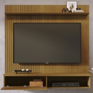 Painel Suspenso Tv 55 Pol 1P 141 cm Iris Cumaru MADETEC