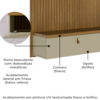 Painel Suspenso Tv 55 Pol 1P 141 cm Iris Cumaru Opala MADETEC