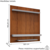 Painel Suspenso Tv 60 Pol 150 cm Leme Off White BECHARA