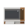 Painel Suspenso Tv 60 Pol 160 cm Jurere Off White Matte Freijo Colibri