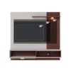 Painel Suspenso Tv 60 Pol 160 cm Tocantins Off White Nogueira Real Colibri