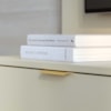 Painel Suspenso Tv 60 Pol 160 cm Tocantins Off White Nogueira Real Colibri