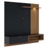 Painel Suspenso Tv 60 Pol 160 cm Tocantins Preto Noce Milano Colibri