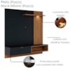 Painel Suspenso Tv 60 Pol 160 cm Tocantins Preto Noce Milano Colibri