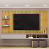 Painel Suspenso Tv 60 Pol 179 cm Friz Cedro Bali Dj Moveis