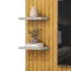 Painel Suspenso Tv 60 Pol 179 cm Friz Cedro Bali Dj Moveis