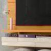 Painel Suspenso Tv 60 Pol 1P 182 cm Lana Cinamomo Off White MADETEC