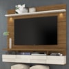 Painel Suspenso Tv 60 Pol 1P 182 cm Lana Naturale Off White MADETEC