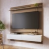 Painel Suspenso Tv 65 Pol 150 cm Juriti Amendoa Off White Matte Colibri