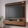 Painel Suspenso Tv 65 Pol 150 cm Juriti Noce Milano Preto Colibri