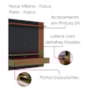 Painel Suspenso Tv 65 Pol 150 cm Juriti Noce Milano Preto Colibri