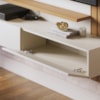 Painel Suspenso Tv 65 Pol 150 cm Juriti Off White Matte Freijo Colibri