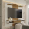 Painel Suspenso Tv 65 Pol 159 cm Lisboa Off White Cinamomo BECHARA