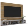 Painel Suspenso Tv 65 Pol 160 cm Ambar Cinamomo Off White BECHARA