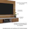 Painel Suspenso Tv 65 Pol 160 cm Ambar Cinamomo Off White BECHARA