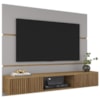 Painel Suspenso Tv 65 Pol 160 cm Ambar Off White Cinamomo BECHARA