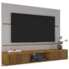 Painel Suspenso Tv 65 Pol 160 cm Ambar Off White Naturalle BECHARA