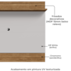 Painel Suspenso Tv 65 Pol 160 cm Aruana Cinamomo Off White BECHARA