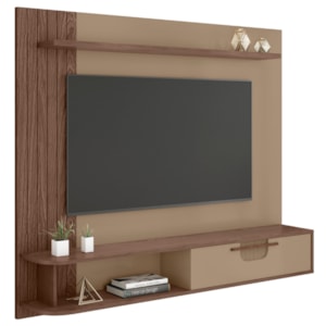 Painel Suspenso Tv 65 Pol 160 cm Jeri Fendi Carvalho BECHARA