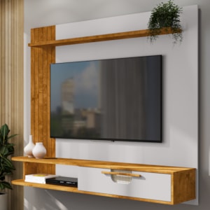 Painel Suspenso Tv 65 Pol 160 cm Jeri Naturalle Off White BECHARA