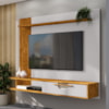 Painel Suspenso Tv 65 Pol 160 cm Jeri Naturalle Off White BECHARA