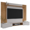 Painel Suspenso Tv 65 Pol 177 cm Buzios Cinamomo Off White BECHARA