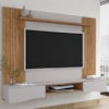 Painel Suspenso Tv 65 Pol 177 cm Buzios Cinamomo Off White BECHARA