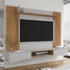 Painel Suspenso Tv 65 Pol 177 cm Buzios Cinamomo Off White BECHARA