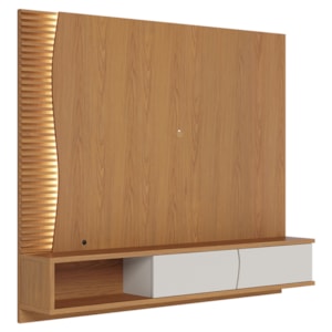 Painel Suspenso Tv 65 Pol 179 cm Egeu Freijo Off White Matte Colibri