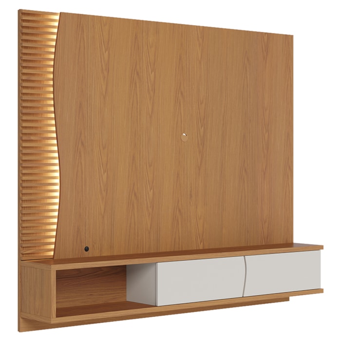 Painel Suspenso Tv 65 Pol 179 cm Egeu Freijo Off White Matte Colibri