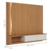 Painel Suspenso Tv 65 Pol 179 cm Egeu Freijo Off White Matte Colibri