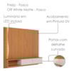 Painel Suspenso Tv 65 Pol 179 cm Egeu Freijo Off White Matte Colibri