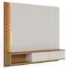 Painel Suspenso Tv 65 Pol 179 cm Egeu Off White Matte Freijo Colibri