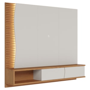Painel Suspenso Tv 65 Pol 179 cm Egeu Off White Matte Freijo Colibri
