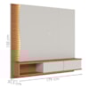 Painel Suspenso Tv 65 Pol 179 cm Egeu Off White Matte Freijo Colibri
