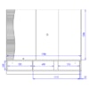 Painel Suspenso Tv 65 Pol 179 cm Egeu Off White Matte Freijo Colibri
