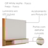 Painel Suspenso Tv 65 Pol 179 cm Egeu Off White Matte Freijo Colibri
