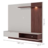 Painel Suspenso Tv 65 Pol 180 cm Tocantins Off White Nogueira Real Colibri