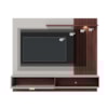 Painel Suspenso Tv 65 Pol 180 cm Tocantins Off White Nogueira Real Colibri